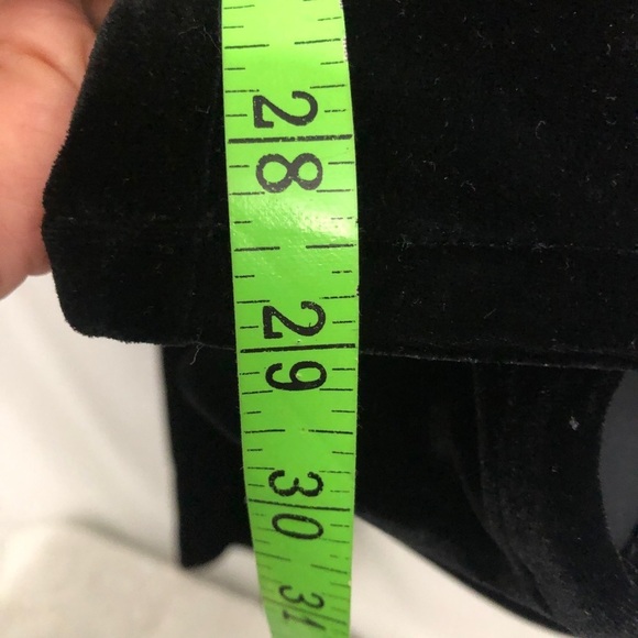 Womens Black Velvet Pants. Size 8. Waist 29”. Breast Cancer Fundraiser - Picture 10 of 10
